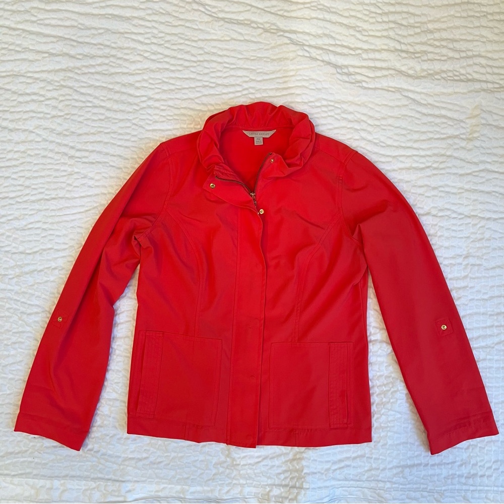 Laura Ashley- Red/ Pink Jacket- Petite Med - Picture 10 of 10